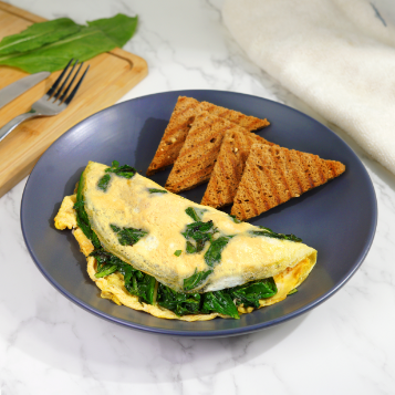 Spinach Capsicum Omelette